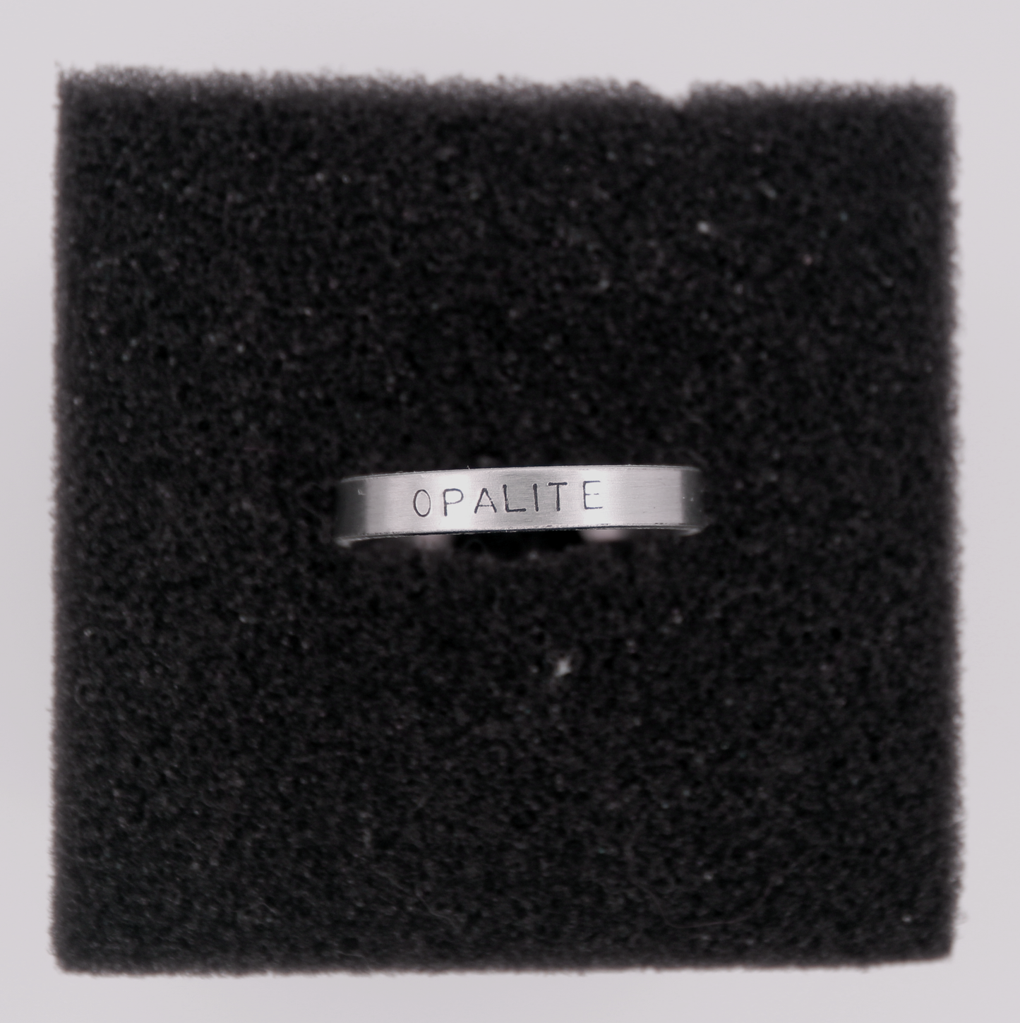 Opalite Hand-Stamped Ring