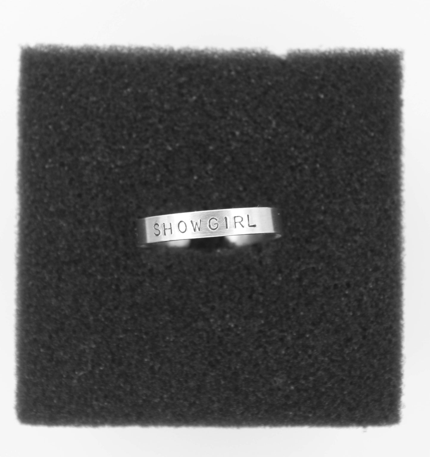 Showgirl Hand-Stamped Ring