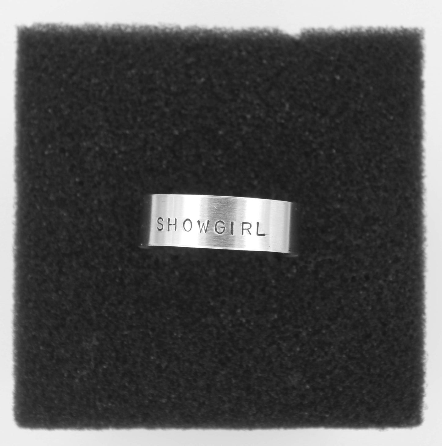 Showgirl Hand-Stamped Ring