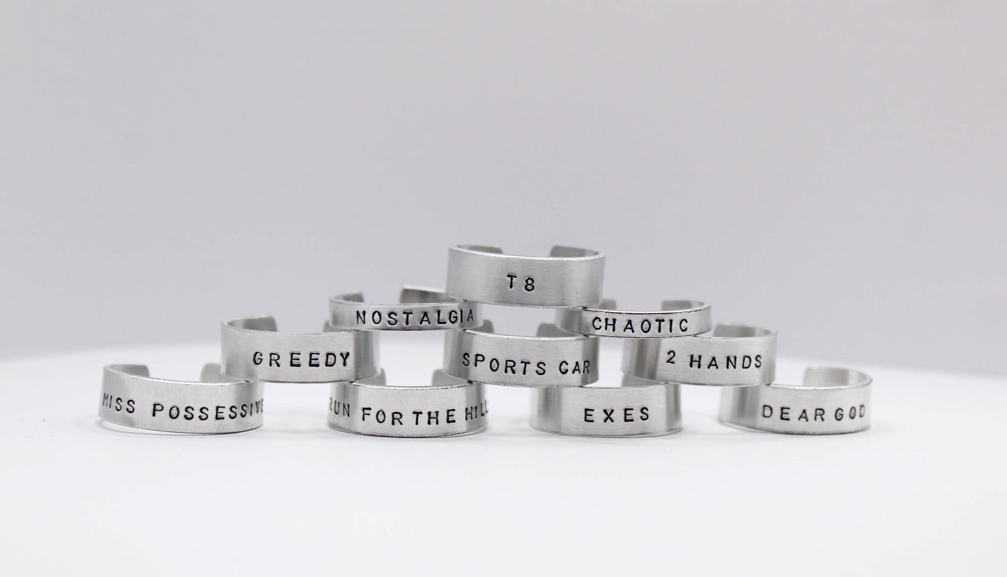 Tate McRae Inspired Rings