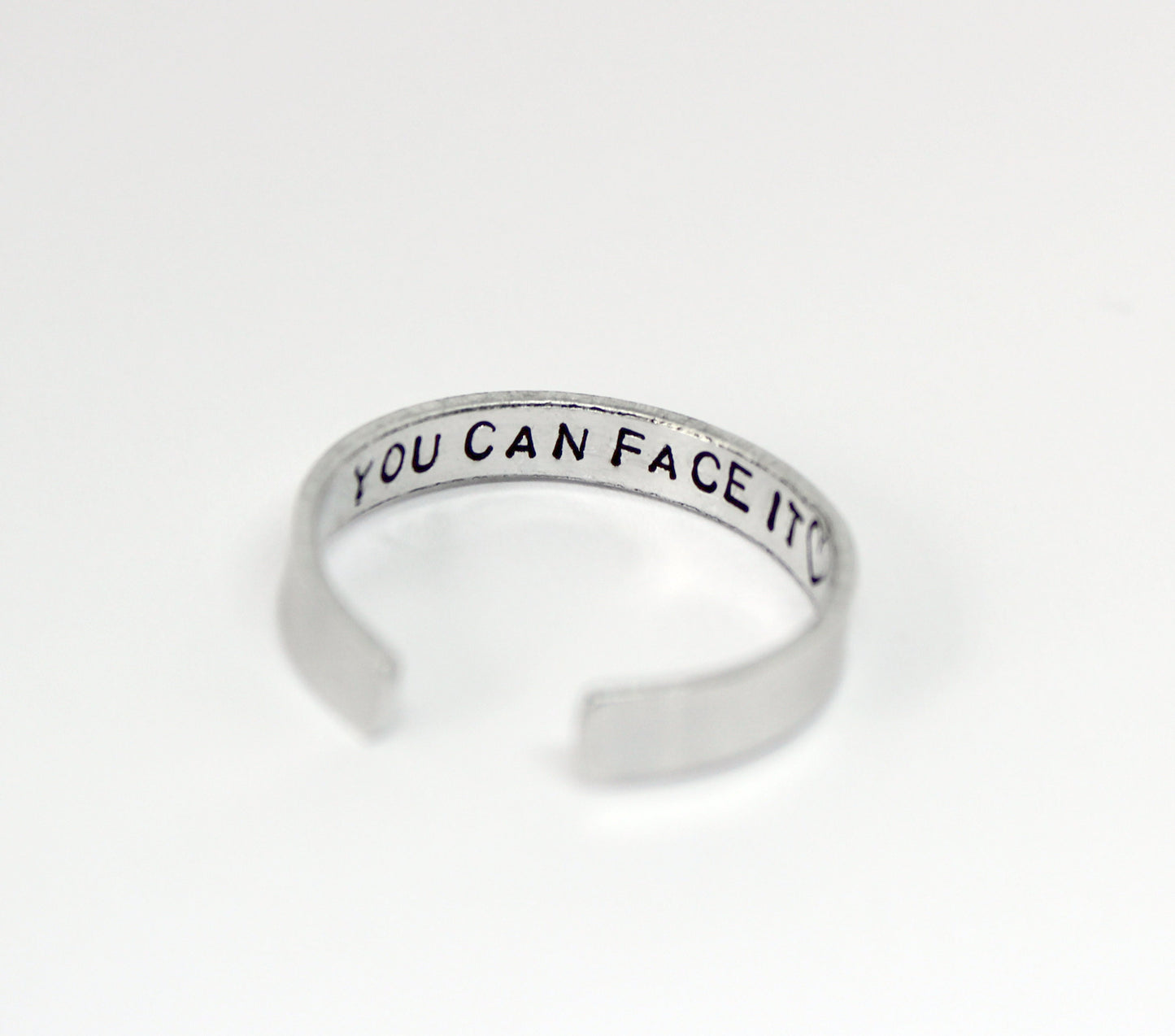 personalised hand stamped ring