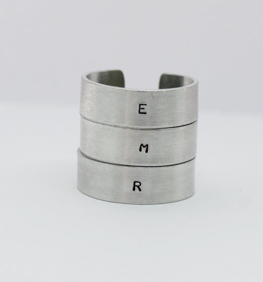 Personalised Initial Ring
