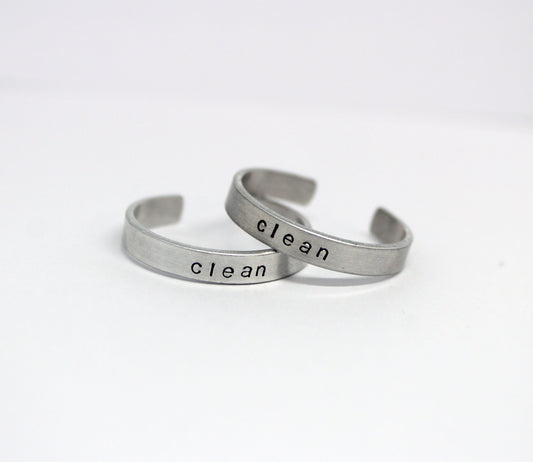 Clean (Hidden Message) Ring