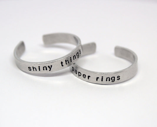 Paper Rings and Shiny Things Duo Set