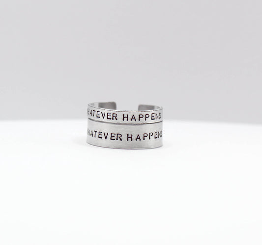 Whatever Happens (Hidden Message) Ring