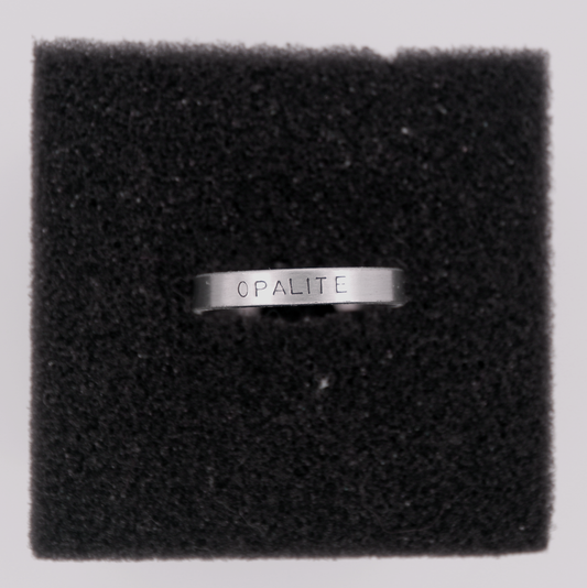 Opalite Hand-Stamped Ring