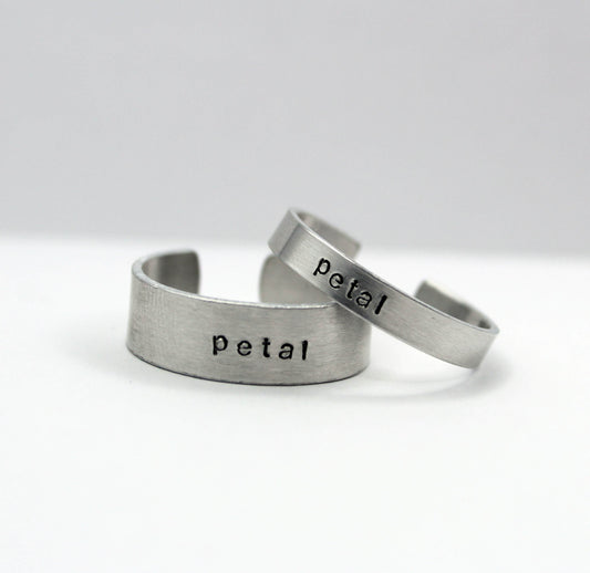 Petal Hand-Stamped Ring