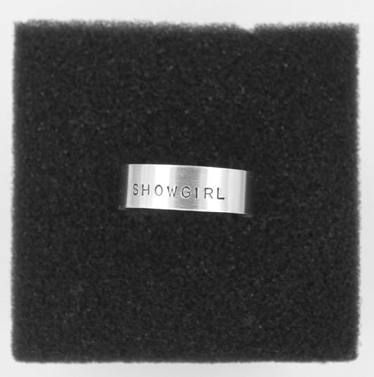 Showgirl Hand-Stamped Ring