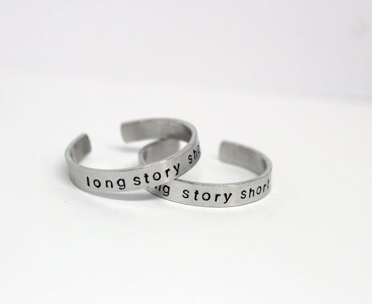 Long Story Short (Hidden Message) Ring
